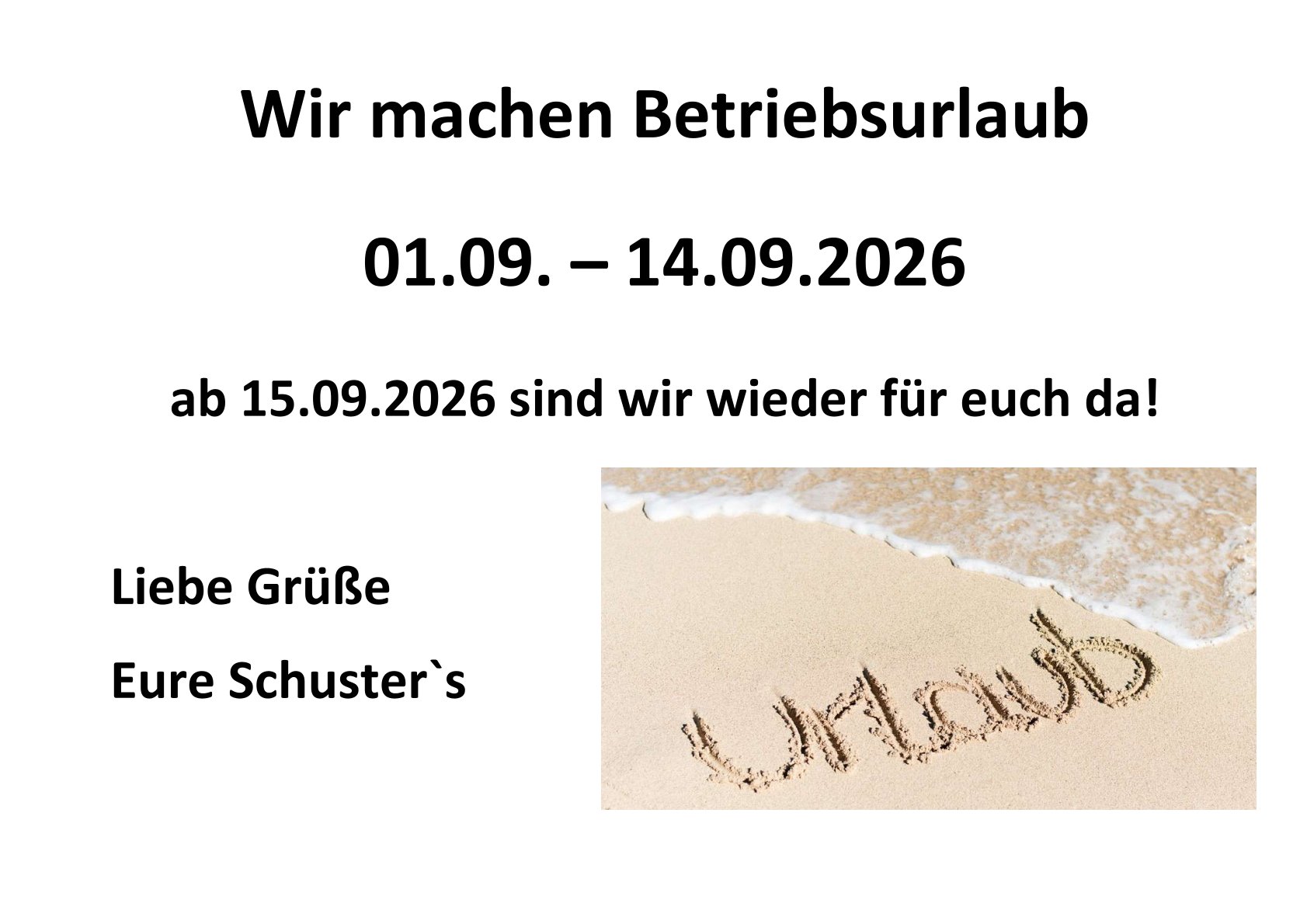 Betriebsurlaub